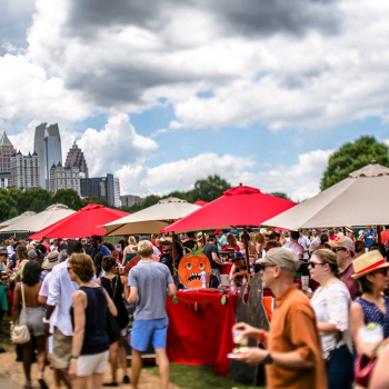 Festival attendees enjoying a live event powered by Big Tickets